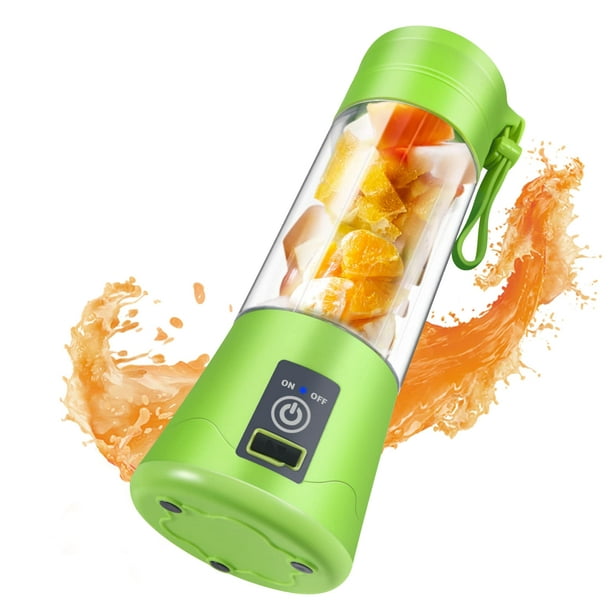 Batidora portátil, tamaño personal licuadora USB, 14.2 fl oz máquina  mezcladora de frutas con batería recargable de 4000 mAh, mini licuadora de  viaje para batidos y batidos, comida para bebés, sin BPA (verde) : Hogar y  Cocina 