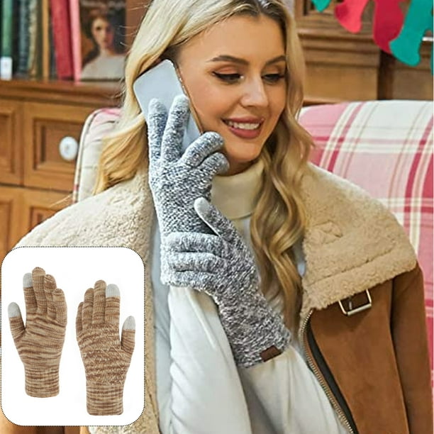 Guantes de invierno para mujer para clima frío, guantes térmicos