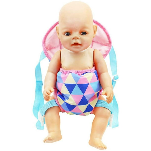 Baby Doll Carrier Mochila Accesorios para muñecas Portabebés Delantero y  Trasero con Correas para muñecas de 15 a 18 Pulgadas,Púrpura Ormromra  WMZL-479-1