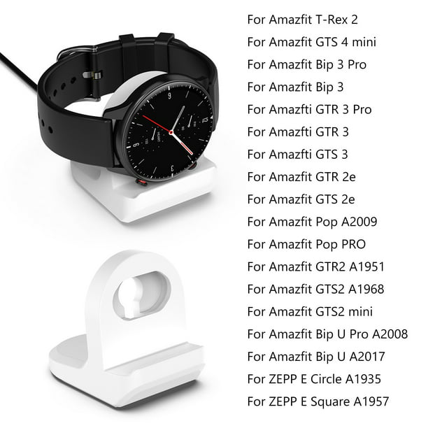 Cargador para Amazfit T-Rex Pro, GTS 4 Mini, GTS 2 Mini, GTS 2e, GTS 2, GTR  2, GTR 2e, Bip 3, Bip U Pro, cable de carga para reloj inteligente Zepp