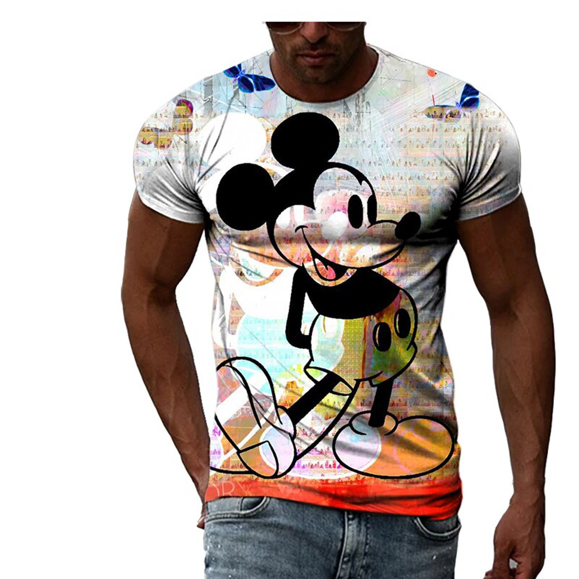 Nfl Detroit Lions Disney Mickey 3D T-Shirt ,All Over 3D Printed Shirts -  Muranotex Store