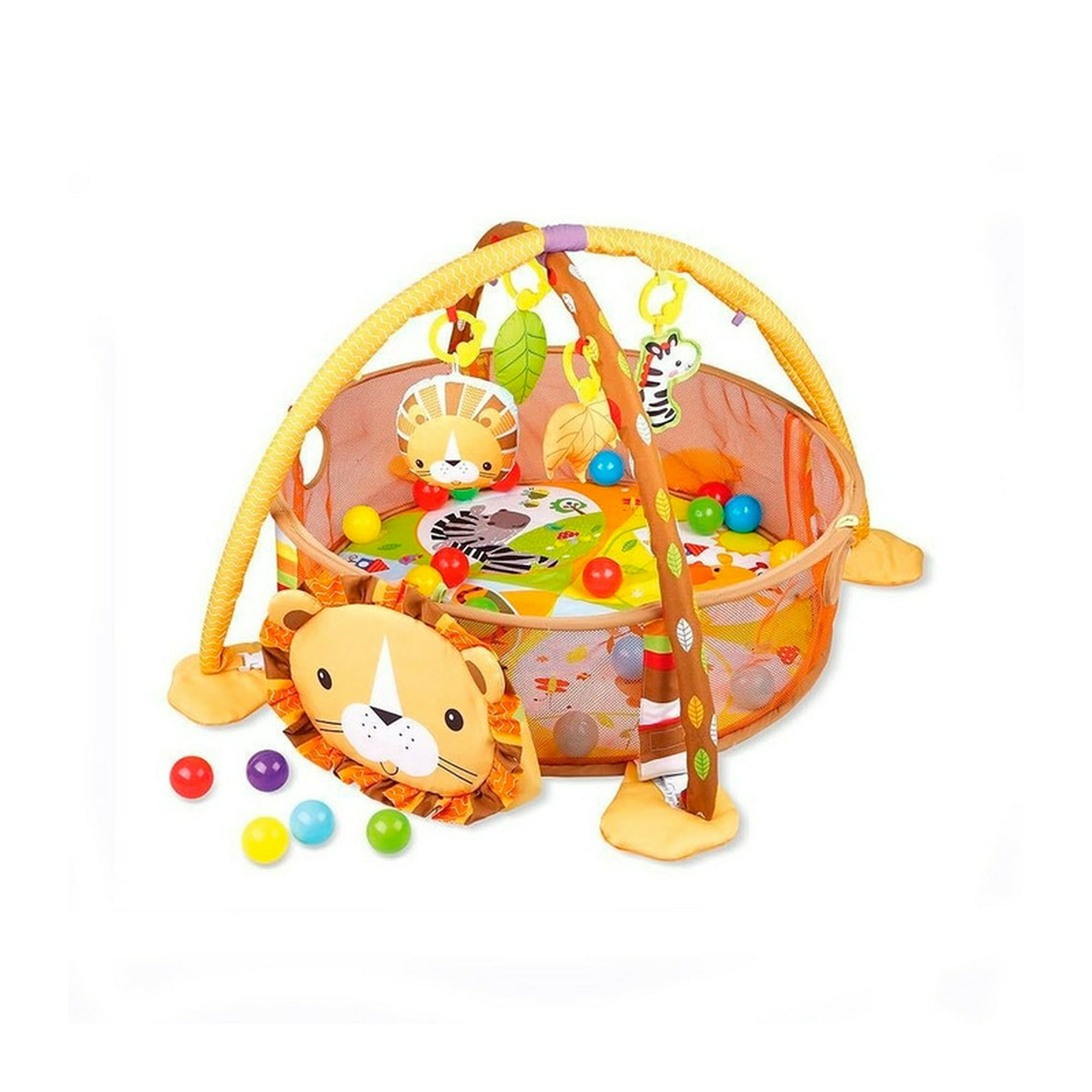  Fisher-Price Alfombra de juegos grande para bebés y niños  pequeños con luces musicales, vehículos y juguetes para bebés : Bebés