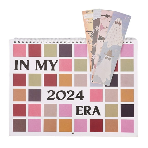 calendario 2024 calendario de pared con calendario de carteles de portada de álbum de carteles musicales 2024 calendario de marcadores
