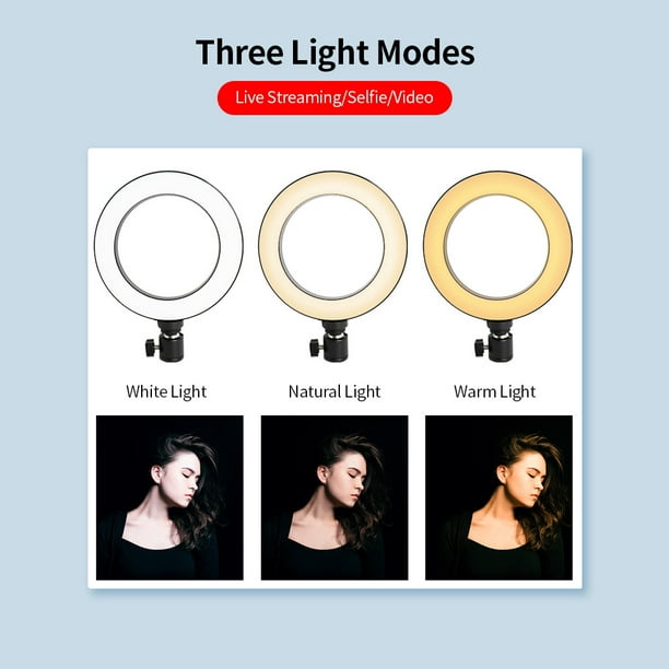 DUS Aro de Luz con Tripode LED Ring Light Anillo Luz para Maquillaje,  Tiktok, Live Stream, Fotografia, Vlog : : Electrónica