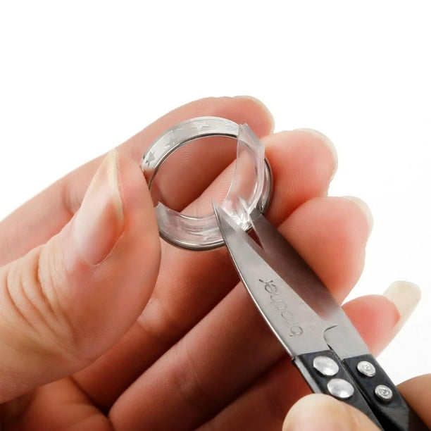 Como poner y quitar ajustador de plástico para tus anillos 