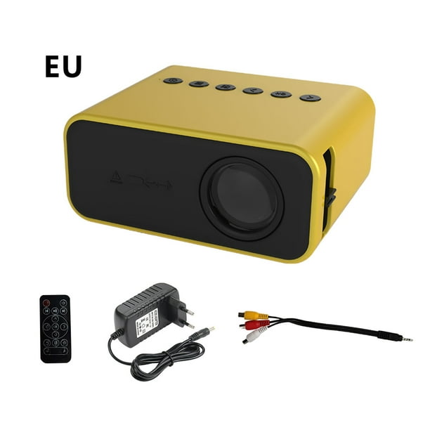 Methold 1920x1080P proyector de vídeo portátil Proyector LED Proyector para  cine 1080P 3D 4K (opción multipantalla para Iphone) Sistemas de cine en  casa Amarillo Enchufe de la UE