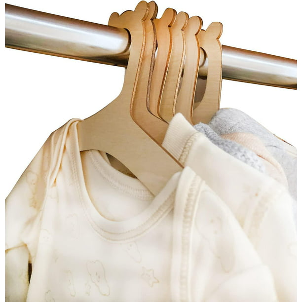 Perchas para recién nacidos para ropa de bebé, perchas de madera para bebés  y niños para perchas de YONGSHENG