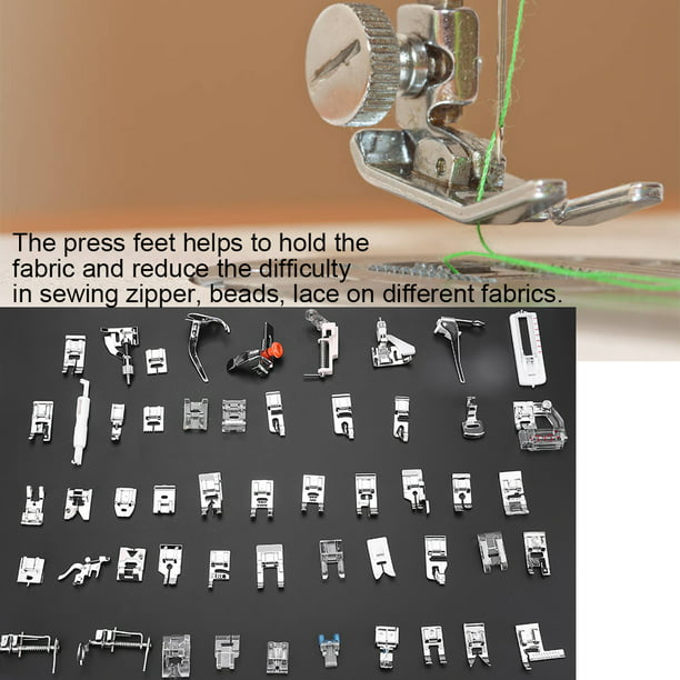 Kit de pies prensatelas, 32 piezas de costura para caminar, juego de pies  prensatelas para máquina de coser, juego de prensatelas para máquina de