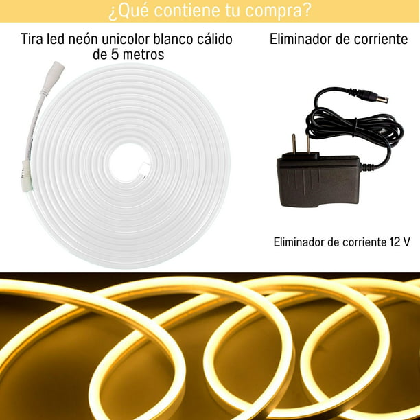 Tira de LED Impermeable 5m Blanco Calido