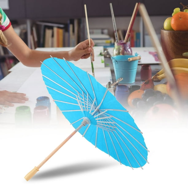 Paraguas en blanco, Paraguas de papel en blanco de bricolaje para niños  Paraguas de bricolaje impulsado por el rendimiento Jadeshay A
