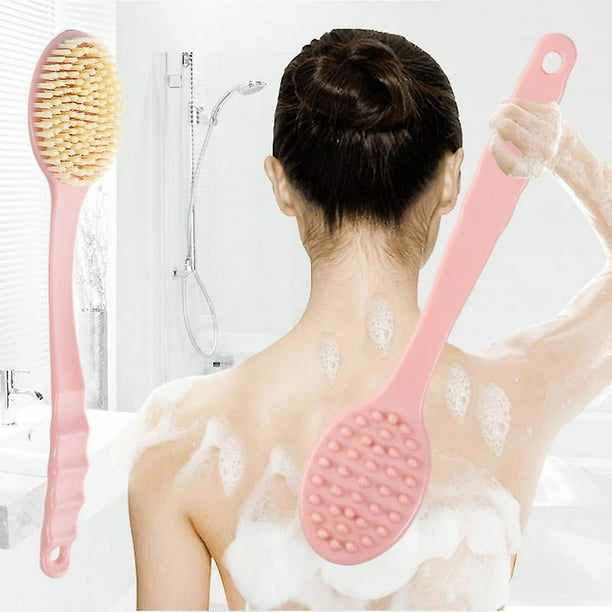 Mango largo Cepillo de ducha para la espalda Exfoliante para la piel del  cuerpo