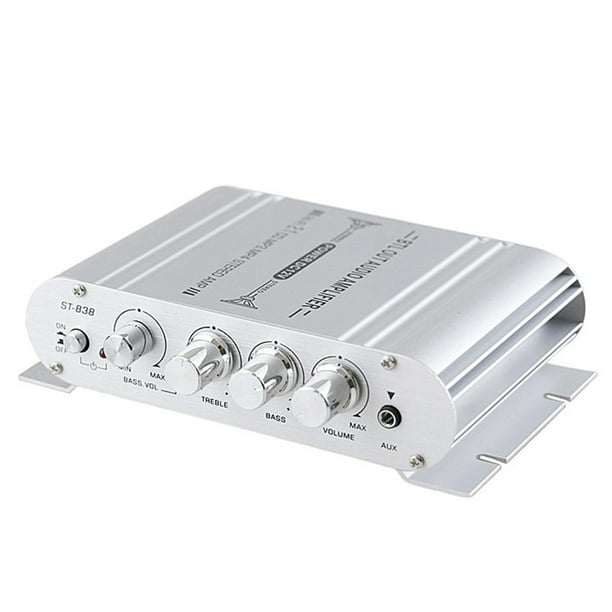 Mini amplificador de potencia Hi-Fi digital 2.1CH Subwoofer Reproductor de  audio estéreo