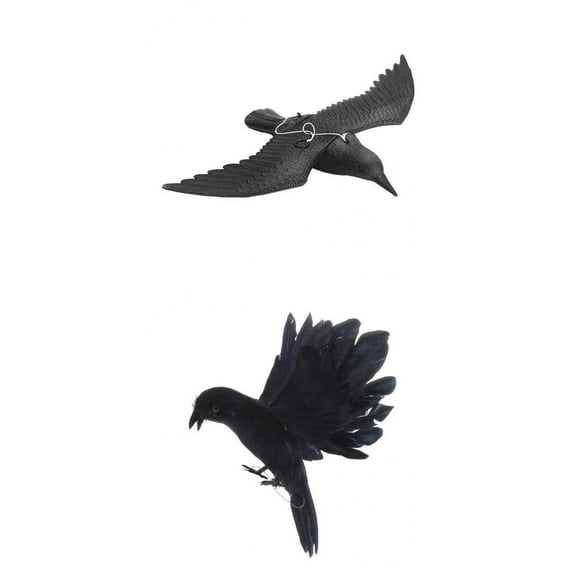 2 x espantapájaros espantapájaros del espantapájaros del señuelo del de la sunnimix flying bird crow decoy