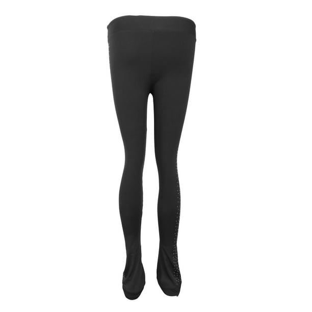 Thermal Girls - Pantalones de patinaje sobre para mujer, mallas cálidas, mallas  negras, - XXS Yinane Pantalones de patinaje artístico sobre hielo