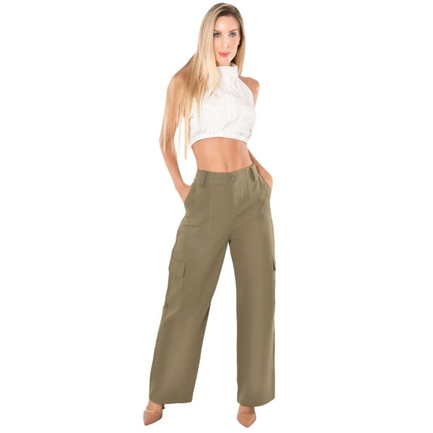 Pantalon De Mujer Wide Legs Pantalones Anchos Dama Mom Jeans