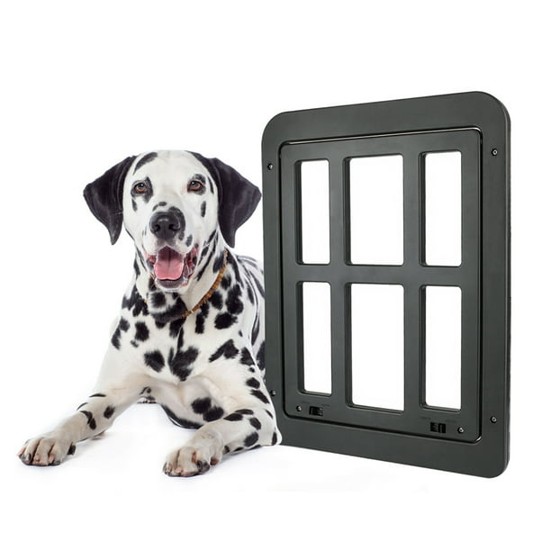 PETLESO Puerta para perro para puerta mosquitera, puerta mosquitera para  mascotas para perros pequeños y gatos con solapa magnética con cerradura  para