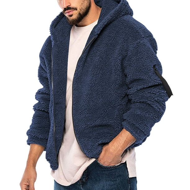 Sudaderas con capucha para hombre con cierre completo, sudadera de moda con  bolsillos