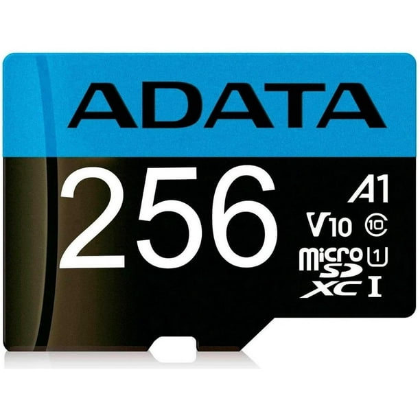 Memoria Micro SDXC Adata, 256GB, Clase 10, Video Full HD V10,  AUSDX256GUICL10A1-RA1