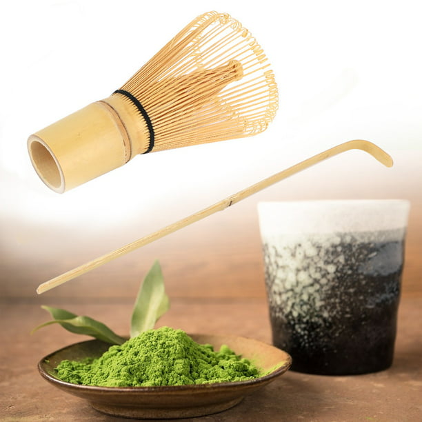 Fabricante de té, juego de fabricación de Matcha de bambú, batidor de té  Matcha, cuchara Matcha diseñada con precisión Jadeshay A