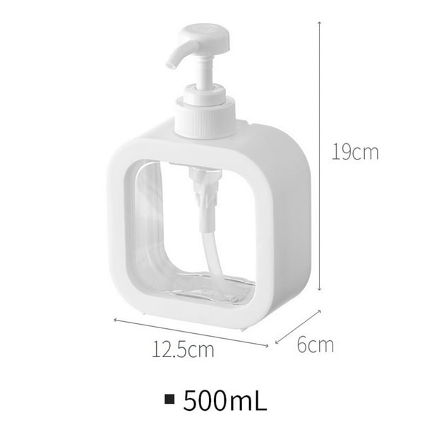 lecho Brisa S t Botella con bomba de loción Champú transparente recargable Dispensadores de  jabón vacíos (500 ml) Hugtrwg Libre de BPA | Walmart en línea