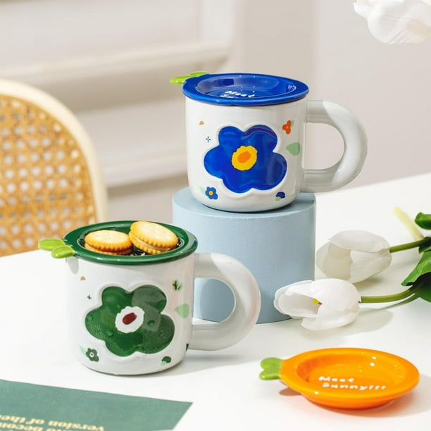 Tazas de dibujos animados de juego de tazas de té o café