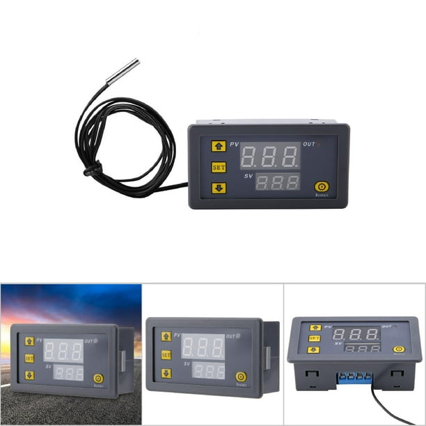  Termostato programable, calefacción eléctrica, controlador de  temperatura inteligente de pantalla digital : Herramientas y Mejoras del  Hogar