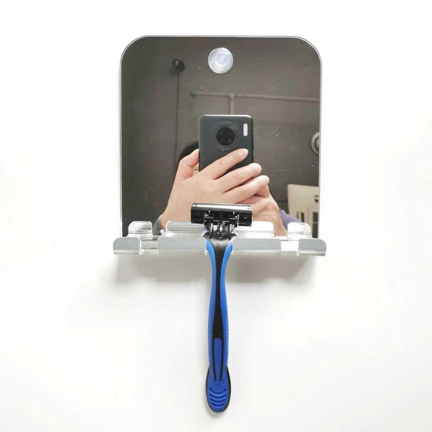  CozyCabin Espejo de ducha antivaho portátil, espejo de afeitado  sin niebla para baño : Belleza y Cuidado Personal