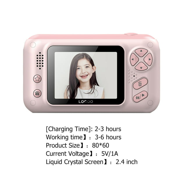 Cámara digital FHD 1080P para niños, cámara de vídeo con tarjeta