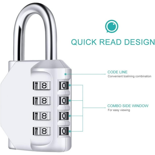 Candados de Equipaje, [2 Piezas-con 4 Llaves] Diyife Candado