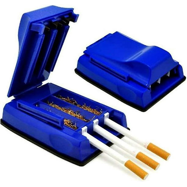 Máquina para liar cigarrillos, máquina de llenado de tubos para hacer tabaco  con tubo de rodillo de cigarrillos manual de tres tubos - Inyector/relleno  de tabaco para liar(1pc, B LingWen 8390615520386