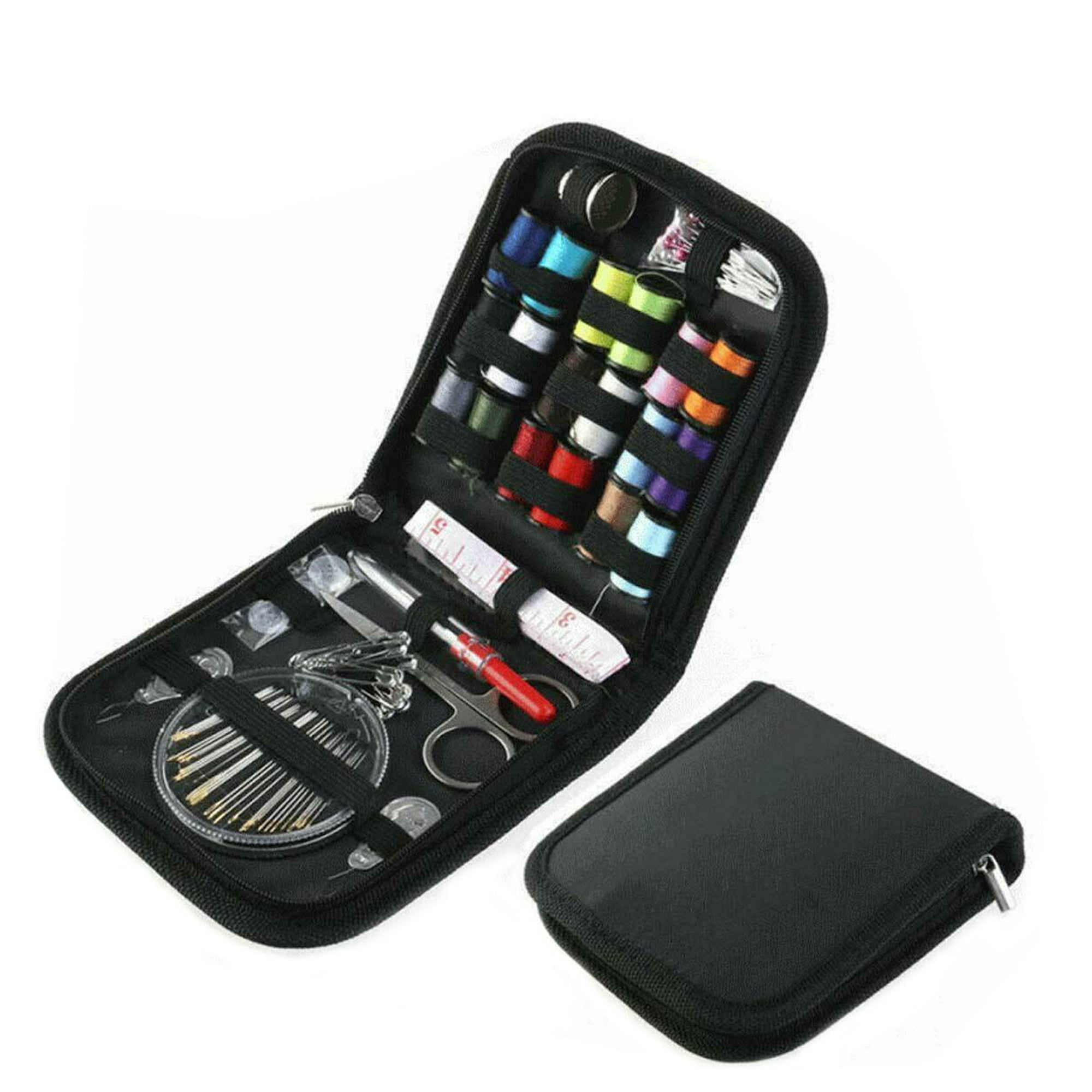 Kit de costura de viaje portátil, suministros de costura DIY con accesorios  de costura, estuche de Mini kit de costura para principiantes, viajeros