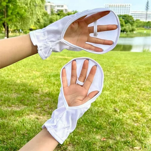 2 pares de guantes de protección solar para las manos, parasol, protector  UV, transpirable, refrigeración, sin dedos, para mujeres, hombres,  conducción, pesca, equitación, senderismo, piragüismo