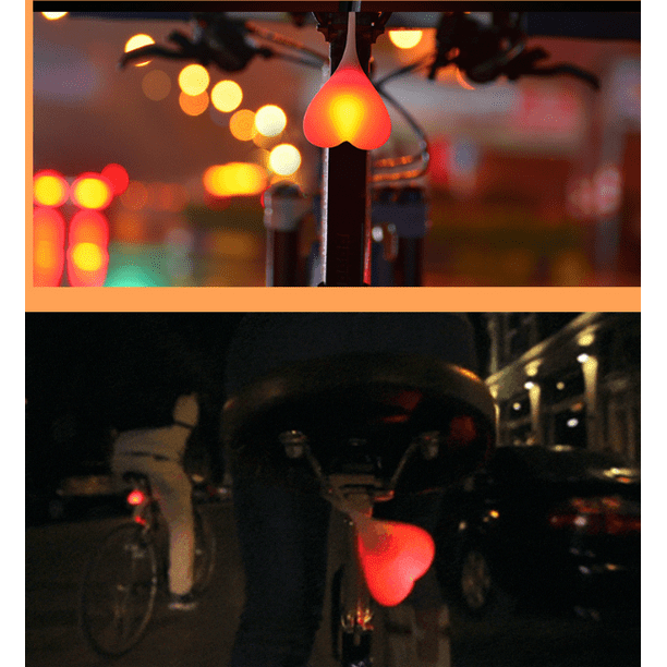 LED trasero para bicicleta luz de bici señalización huevos silicona