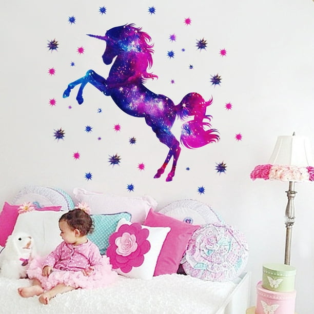Pegatinas de unicornio con Graffiti para niños y niñas, pegatinas estéticas  de 50/100 piezas para