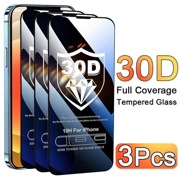  Vidrio templado para iPhone X, protector de pantalla de vidrio  templado duro de tamaño completo para Apple iPhone X / 10 : Celulares y  Accesorios