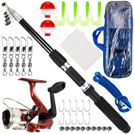 Kit De Accesorios Para Pesca 264 Piezas Color Negro Con Rojo