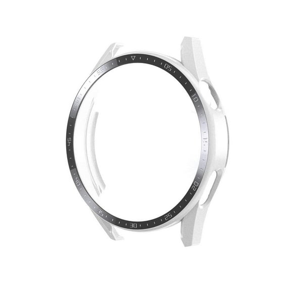 funda de vidrio templado con marco de pc compatible con huawei watch gt3 42mm46mm smartwatch cubiertas a prueba de golpes nikoumx