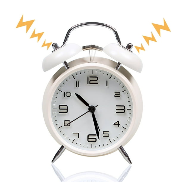  Peakeep - Reloj despertador con luz nocturna inteligente,  funciona con pilas, con temperatura interior, reloj digital de escritorio  para dormitorios de niños y niñas (rosado) : Hogar y Cocina
