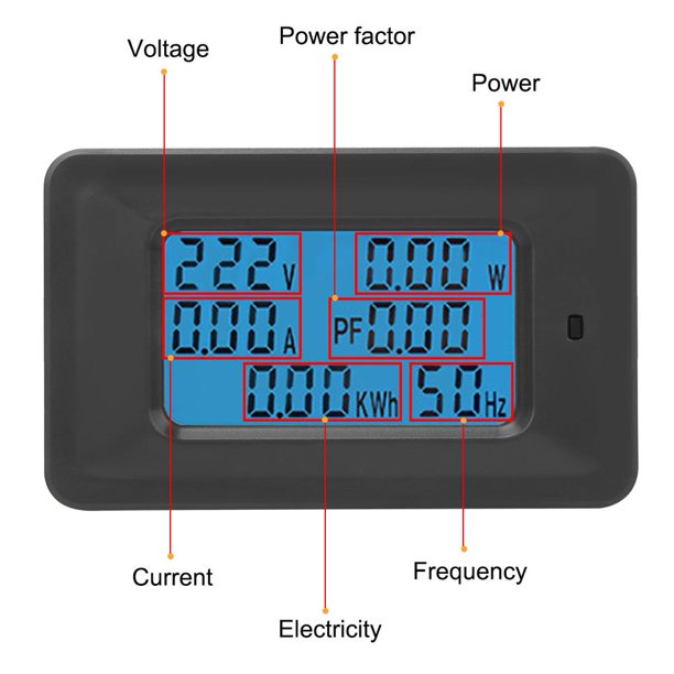 Interruptor medidor de potencia inteligente de 20 A con pantalla