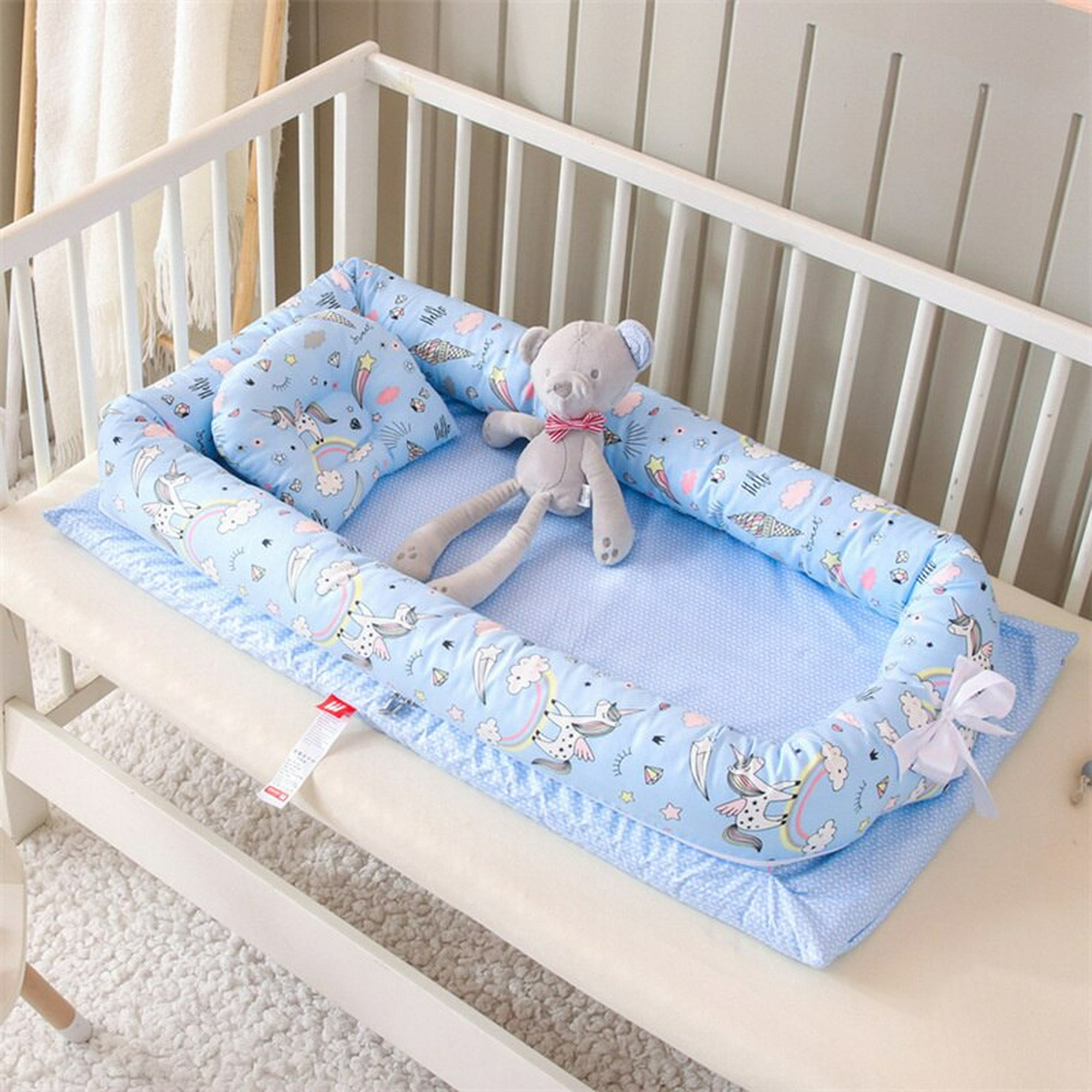 Cuna para bebé, cuna 3 en 1, cama portátil ajustable para bebé, bebé recién  nacido, cama imprescindible, color gris