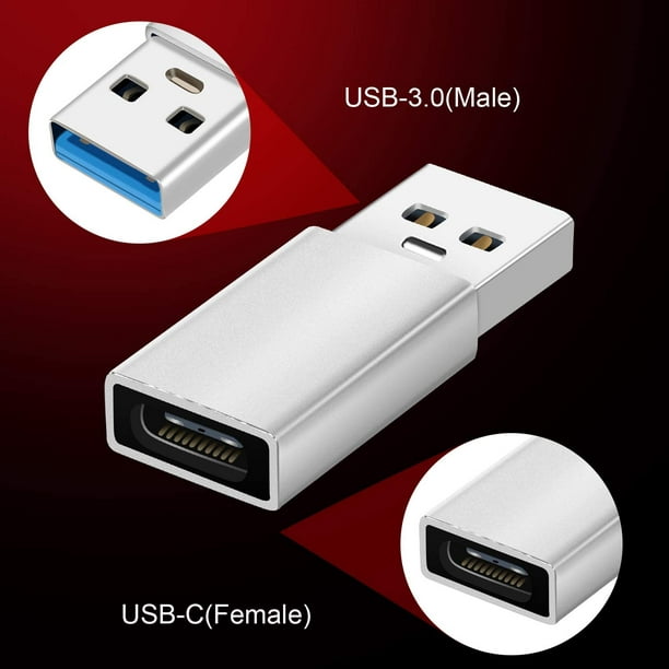 Adaptador USB 3.0 A a USB C para iPhone 11 12 Pro XR SE, iPad 8
