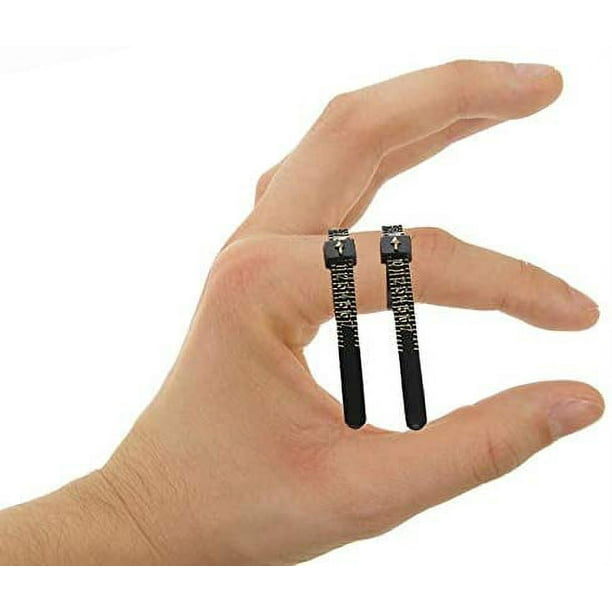 Juego de medidores de anillos de 2 piezas, medición de joyas Medidor de  dedos de plástico Medidor de anillos Cinturón de herramientas de medición  para