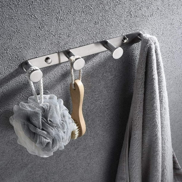 Gancho de toalla de acero inoxidable para baño, Perchero de pared