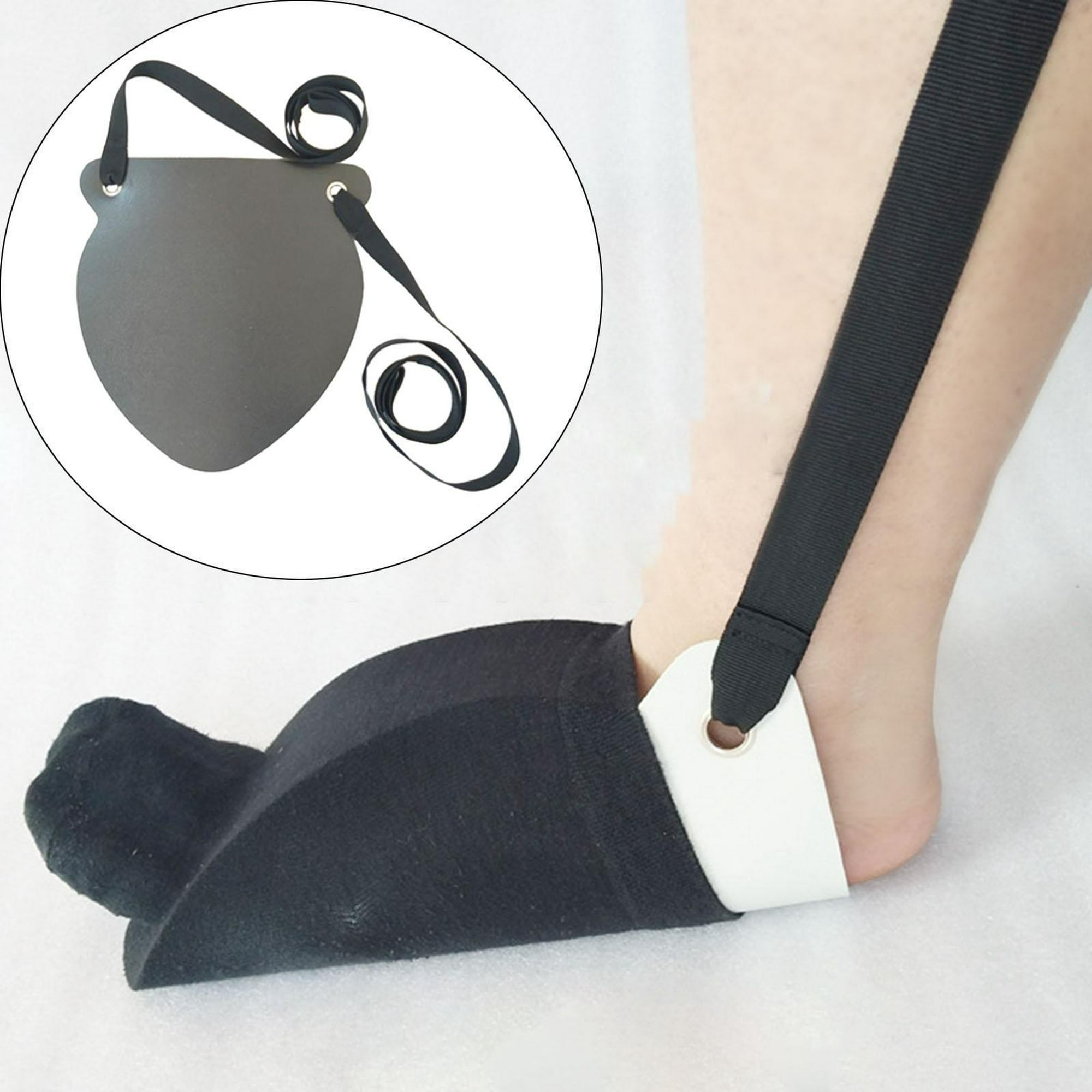 Calcetines de calcetines fáciles de poner y quitar calcetines ayudante,  deslizador, dispositivo de ayuda para tirar con asas de cable, tirador de