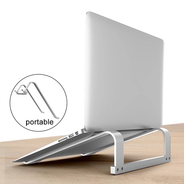 SOPORTE VERTICAL DE ALUMINIO PARA NOTEBOOK LAPTOP CON ANCHO