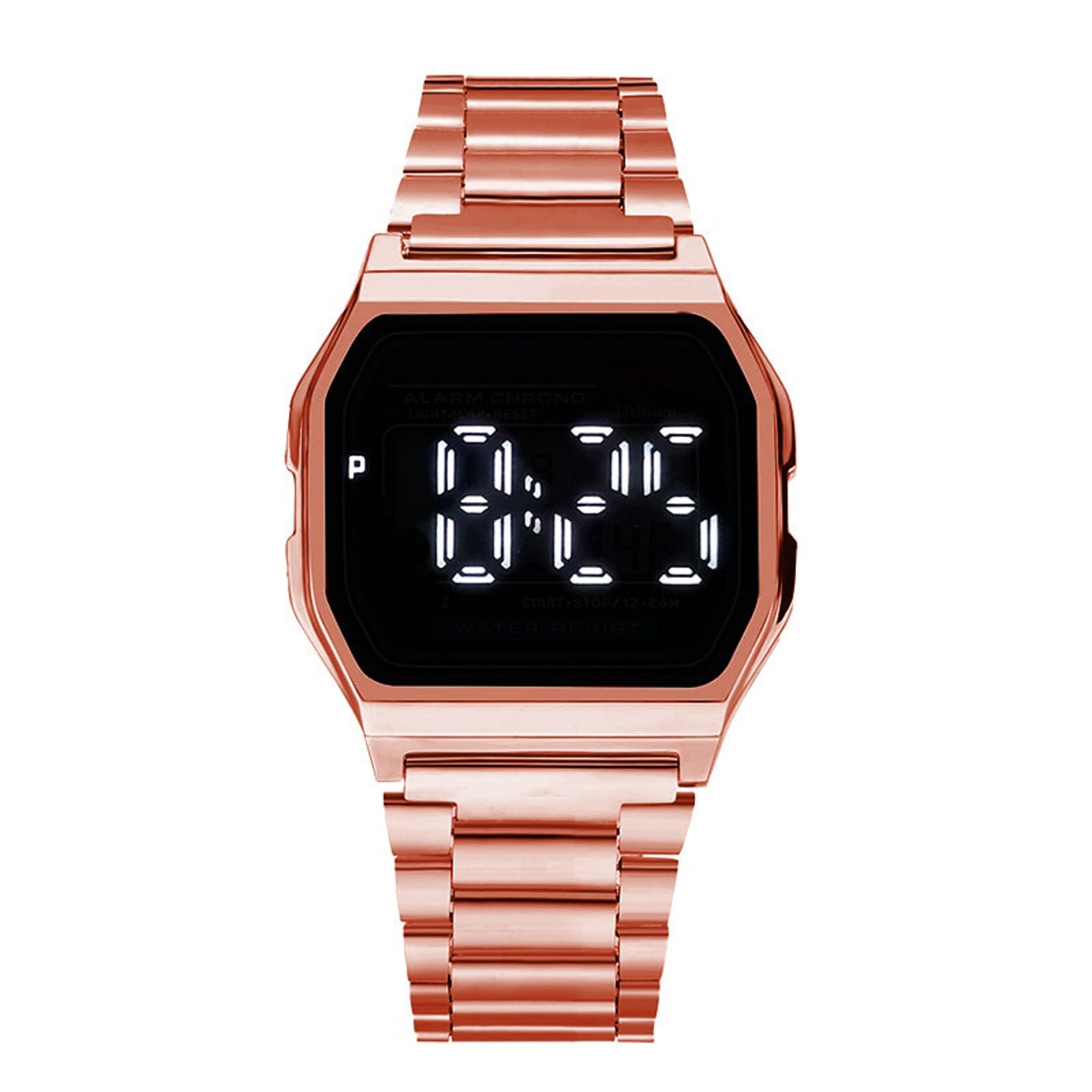 Relojes militares deportivos de lujo dorados y plateados, relojes de  pulsera digitales LED para hombres y mujeres, reloj de pulsera electrónico  con