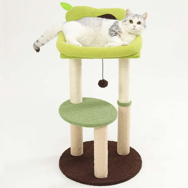 Mascota gato árbol Sisal cuerda Torre rascador Post juego suministros  Yuyangstore Postes rascadores para gatos