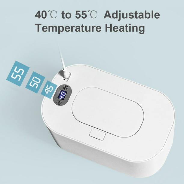 Toallitas húmedas para bebé, calentador de gran capacidad con pantalla  Digital, dispensador de toallas húmedas para bebé, calefacción de  temperatura ajustable alimentada por USB - AliExpress