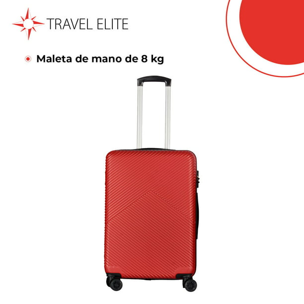 Maleta de Mano para Viaje, Carry On, 49 cmx 36 cm x 22 cm, Capacidad 8 kg, Varios rojo Travel Elite , | Walmart en
