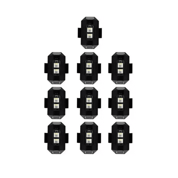 Pack De 10 Micro Luces LED Con Baterías | Luz Blanca Cálida | 1,5 Cm De Alto | Perfectas Para Casas De Muñecas Y Manualidades